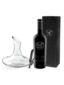 Liliac Titan Feteasca Neagra 2015 cu Decantor si Tirbuson | Liliac Winery | Lechinta